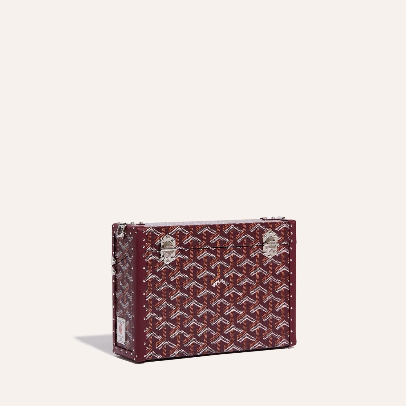 Goyard Cassette Trunk Bag Burgundy - Image 3